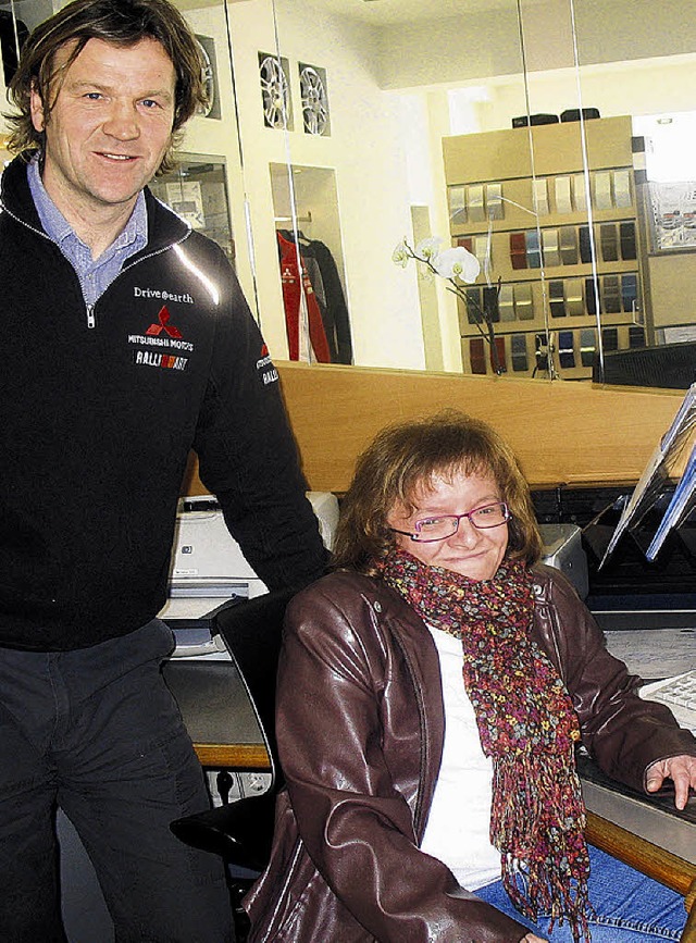 Ein tolles Team: Roland Erndle und Stefanie Stolz   | Foto: Schrder