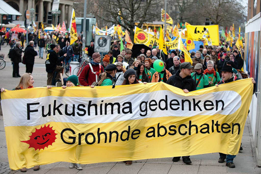 Demonstration in Hannover.