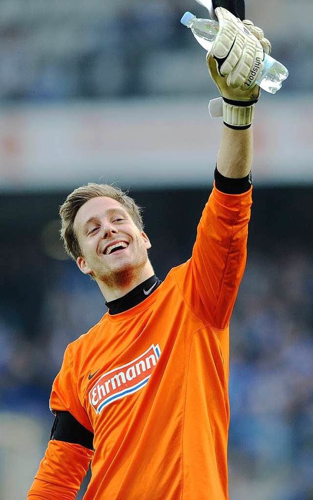 Mann des Spiels: SC-Keeper Oliver Baumann.  | Foto: dapd