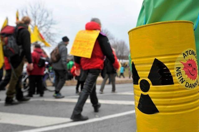Atomkraftgegner demonstrieren am Fukushima-Jahrestag
