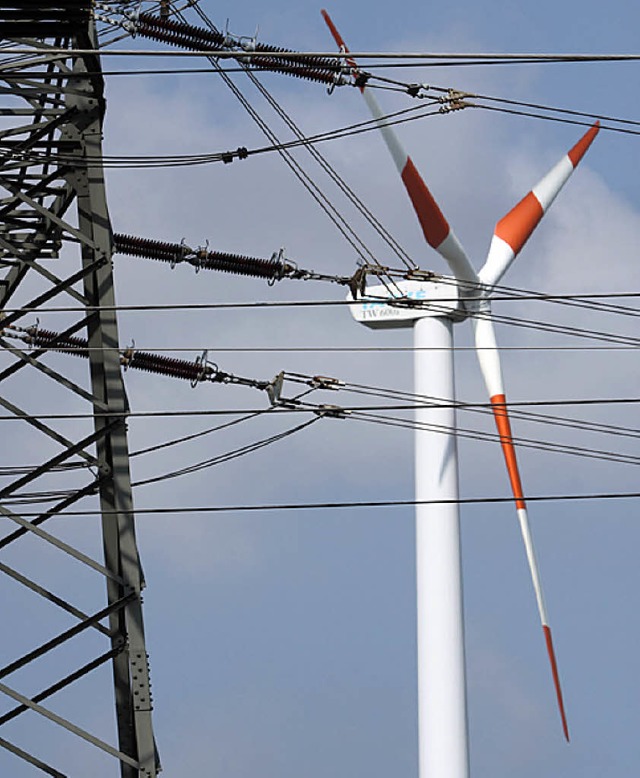 Strom aus Wind will die Landesregierun... alten Standortplanungen wieder auf.    | Foto: Mller