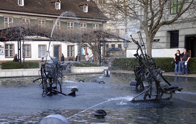 Kunst im Basler Stadtbild: der Tinguely-Brunnen   | Foto: Daniel Gramespacher