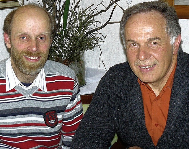 Konrad Fehrenbach (links) ist neuer Sc...ers, der es 16 Jahre lang inne hatte.   | Foto: Edeltraud Blume