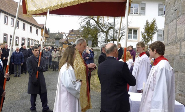 Reiselfinger Katholiken feiern ihren Namenspatron .   | Foto: Karla Scherer