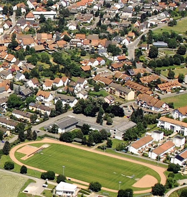 Herten aus der Luft betrachtet: Auf de...e Photovoltaik-Anlage gut vorstellen.   | Foto: Hannes Lauber