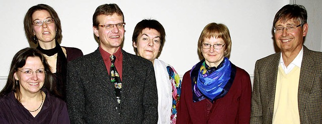 Herbert Deiningen (3. v.li.) mit Obfra...r, Mechthild Rosenkranz, Arnd Hempel.   | Foto: ZVG