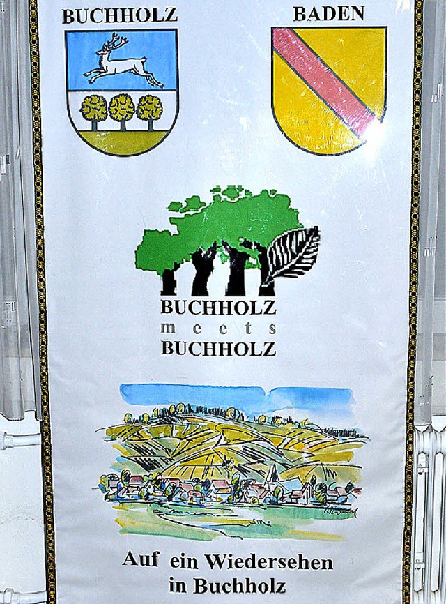 Die Ortsfahne vom Verein &#8222;Buchholz meets Buchholz&#8220;   | Foto: E Weiss