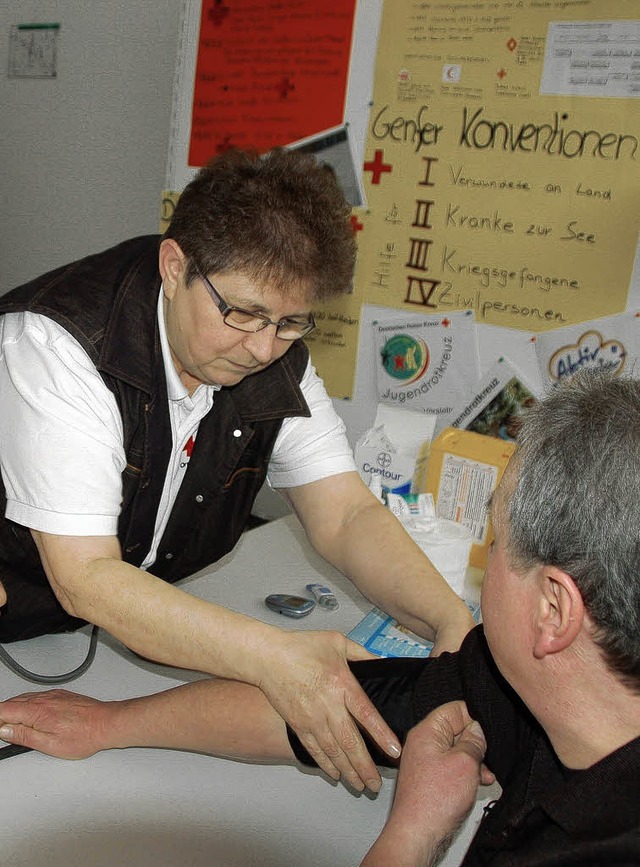 Das DRK war auch bei der Neubrgermesse.   | Foto: Grttinger/ARCHIV