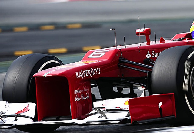 Der neue Ferrari hat einen besonders ausgeprgten Hcker.   | Foto: AFP