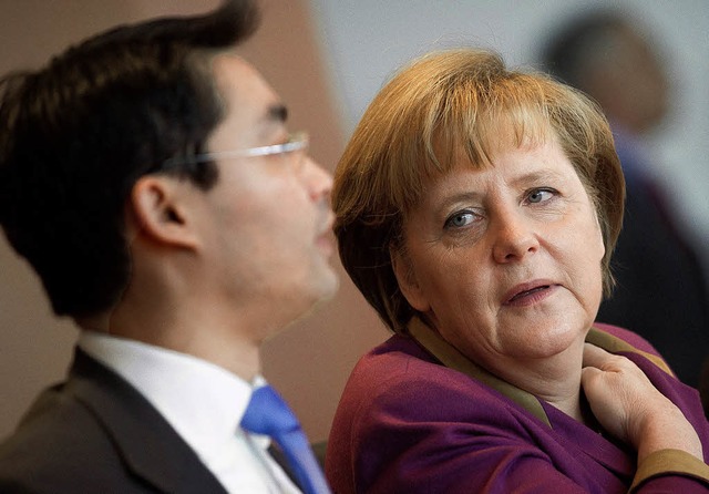 Merkel bleibt trotz der NRW-Neuwahl ge...e auf Philipp Rsler nicht zutreffen.   | Foto: dpa