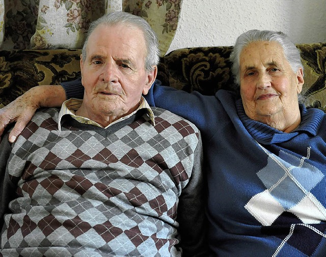 Feiern heute eiserne Hochzeit:  Werner und Gerda Stumpf   | Foto: Lffler