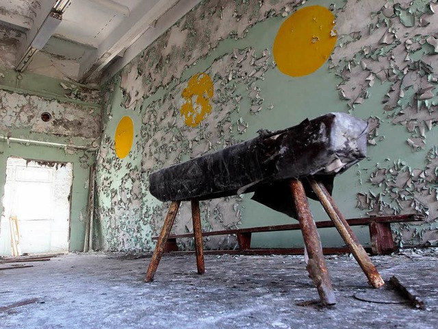Faszination Verfall: verlassenes Schulgebude in Pripjat   | Foto: dpa