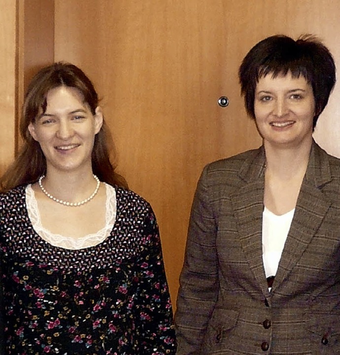 Silvia Wahl (rechts) wurde während der...eit von Christiane Stegnitz vertreten.  | Foto: zvg