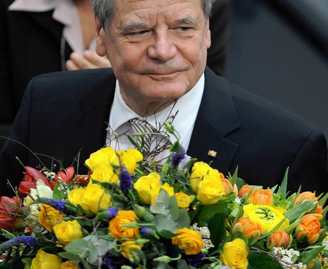 Gauck, der neue Bundesprsident.  | Foto: dpa