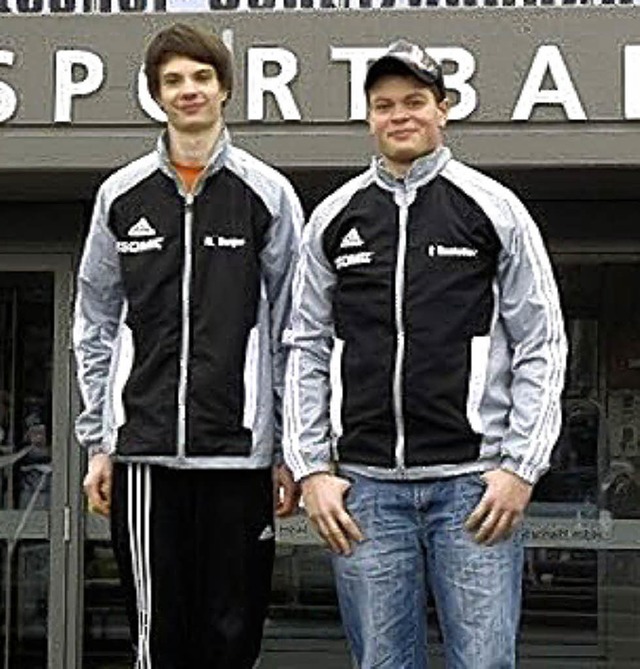 Marcel Burger (links) und  Philipp Rastetter.   | Foto:  Privat