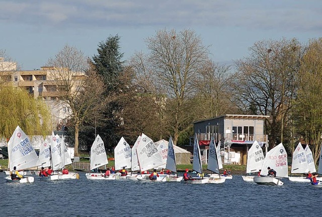 Klein, aber oho: Der Gifizsee und sein...Segel-Club startet neue Anfngerkurse.  | Foto: OSCG