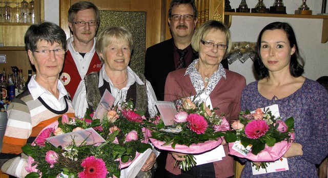 Fr langjhrige und treue Dienste beim...r Reich vom Kreisverband (von links).   | Foto: kristin fritz