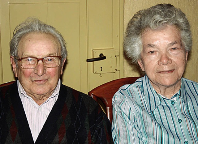 Ernst und Gertrud Mnner feiern heute in Bahlingen ihre diamantene Hochzeit.   | Foto: Christiane Franz