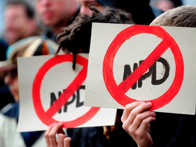 Mit einem raschen Verbot der NPD ist nicht zu rechnen.  | Foto: dapd