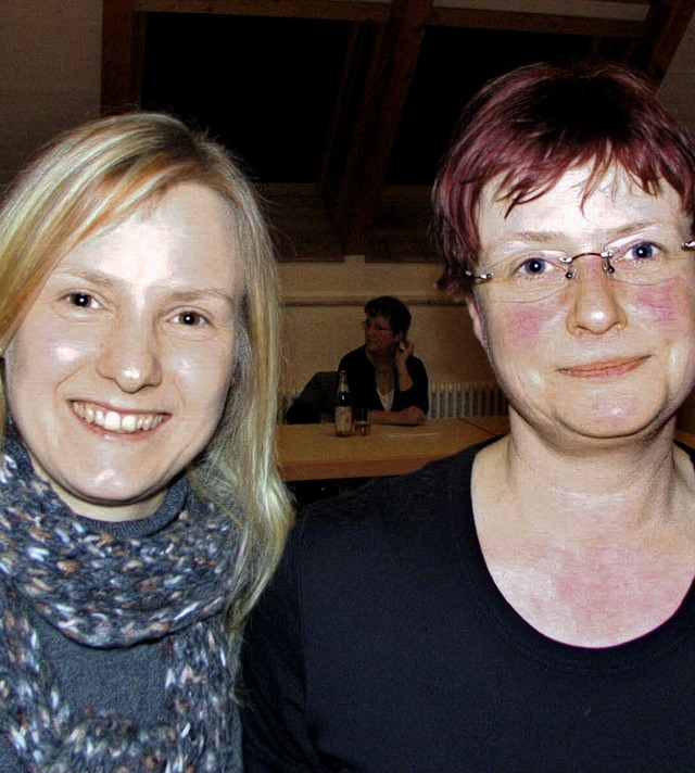 Julia Langendorf (links) wurde zur zwe...t; Nadja Braun fhrt jetzt die Kasse.   | Foto: ines bode