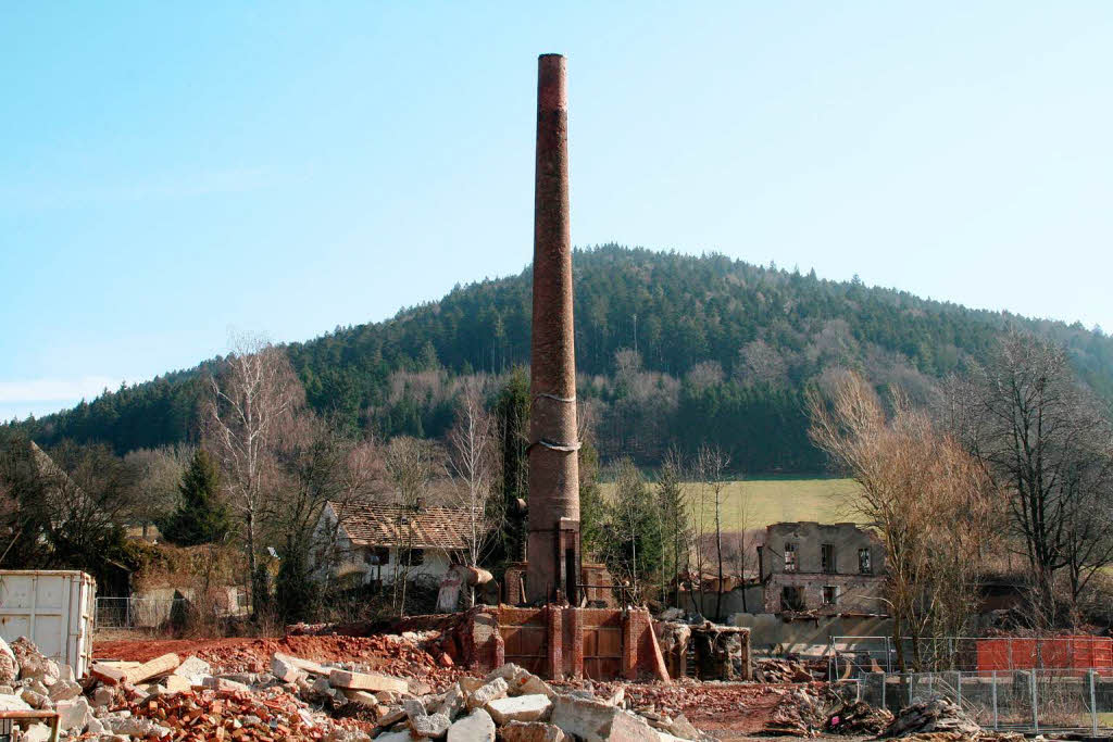 10.Mrz 2012: Die Ziegelei ist 13 Tage vor der Sprengung des Schornsteins fast nicht mehr zu erahnen.