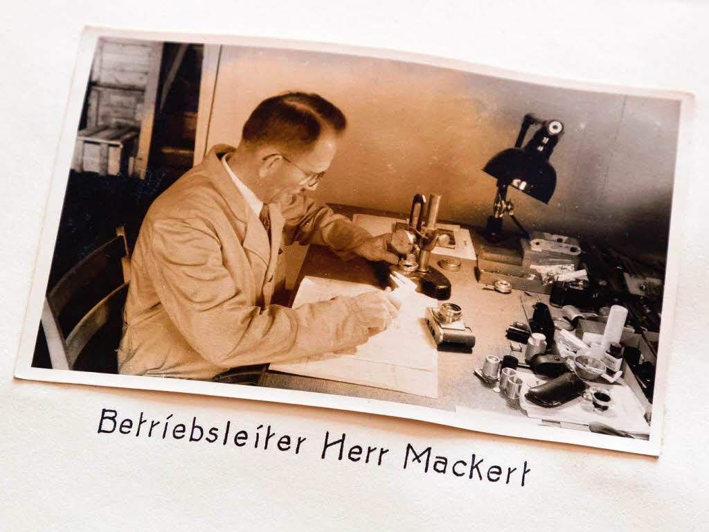 Der Feinmechaniker-Meister Josef Mackert.