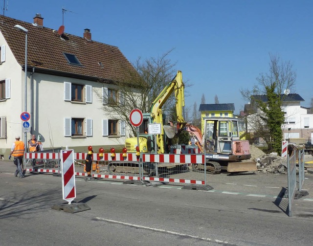 Bauarbeiten in  Tramplerstrae und Heimgartenweg  | Foto: BZ