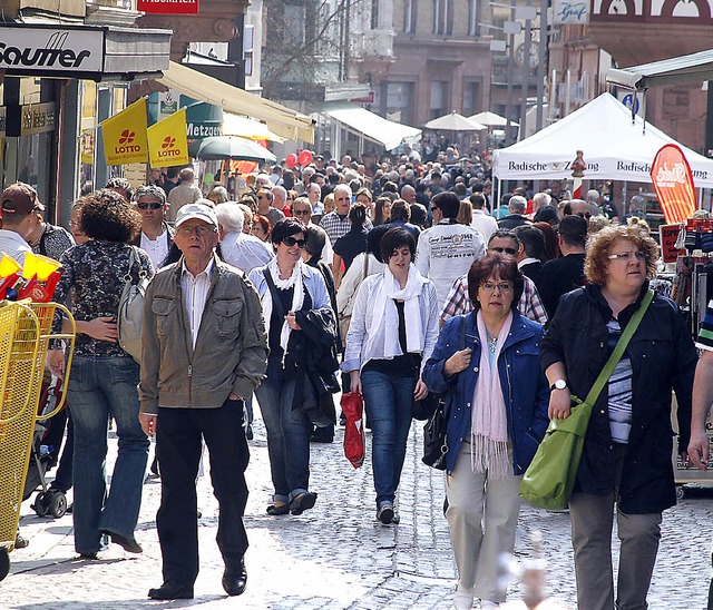 Impressionen vom Lahrer Bltensonntag:...uch dank des tollen Wetters nicht ab.   | Foto: HEIDI FSSEL