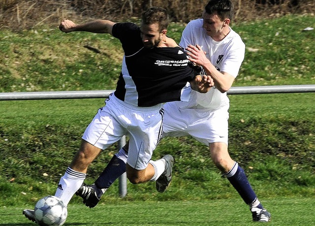 Den Laufenburger Maximilian Stockkamp ...ger Stefan Dsserich nicht aufhalten.   | Foto: schn