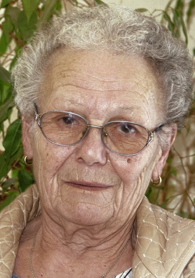Gertrud Kirmair hat viele Jahre lang d...ble gefhrt. Heute wird sie 80 Jahre.   | Foto: Pia Grttinger