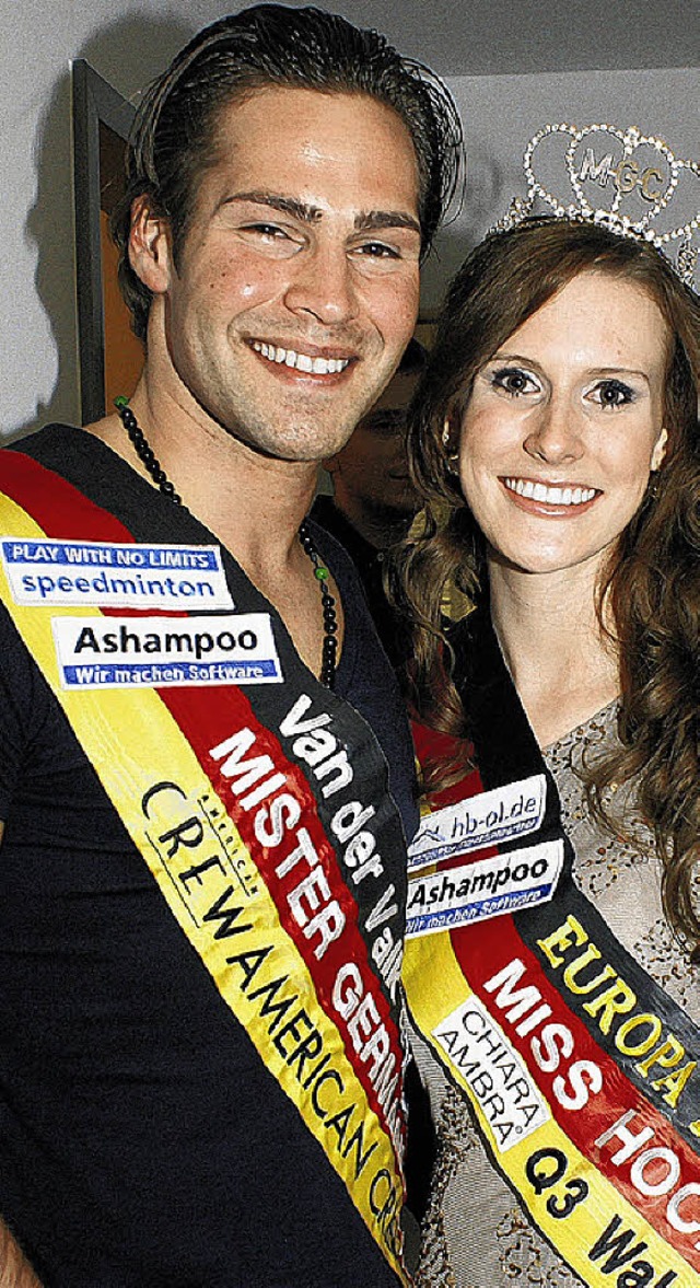 Sie holte den Titel: &#8222;Miss Hochr...mit  Almondy Rose, Mister Germany 2012  | Foto: Huwiler