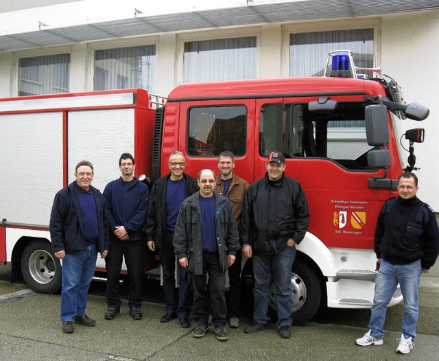 Das Blansinger Feuerwehrfahrzeug ist angekommen.   | Foto: Mck