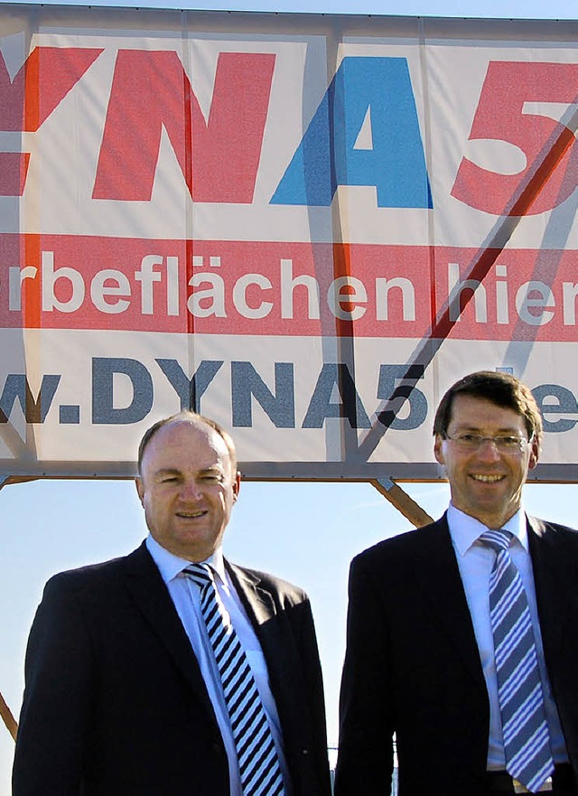 Mit DYN A 5 in eine Richtung, aber nic... Bruno Metz (rechts) und Dietmar Benz.  | Foto: Klaus Fischer