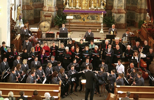 Rumlich und akustisch ein Erlebnis: d...Konzert von Stadtkapelle und Singkreis  | Foto: Decoux-Kone