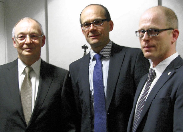 Helmut Gremmelspacher (links) war fr ... Bereich Privatkunden, Thomas Breckel.  | Foto: Monika Rombach