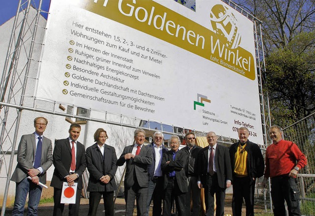 Aufsichtsrat, Bauherr und Architekt be...ojekt &#8222;Im Goldenen Winkel&#8220;  | Foto: HEIDI FSSEL