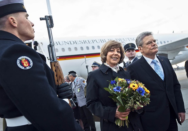 Eine Herzensangelegenheit: die erste R...s neuen Prsidentenpaares  nach Polen   | Foto: dpa/dapd
