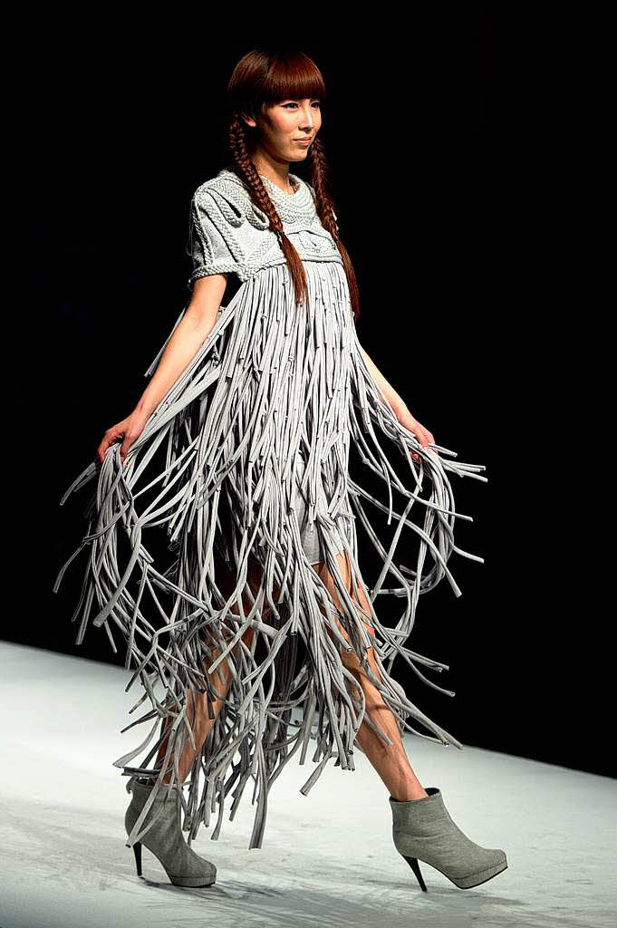 Bestrickend: Knitwear aus China, gezeigt bei der Modewoche in Peking.
