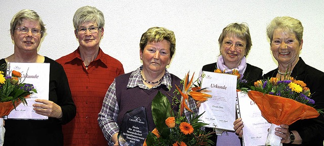Ehrungen bei den Landfrauen: von links..., Ursula Stotz  und Magdalena Rizzotti  | Foto: Bergmann