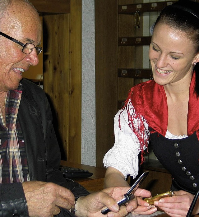 In Treschers Schwarzwaldhotel kommen m... Wortha  um Heinz Wyss aus Solothurn.   | Foto: Eva Weise