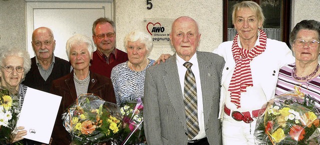 An der AWO-Hauptversammlung in Maulbur... 25 Jahre wurde  Gertrud Haas geehrt.   | Foto: Georg Diehl