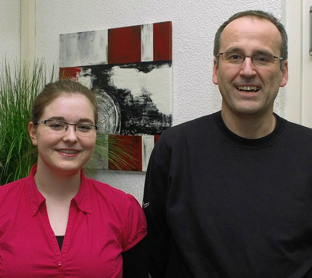 Clarissa Stoll und Georg Barthelms sin.... April zum Frhlingskonzert einldt.   | Foto: Jannik Schall