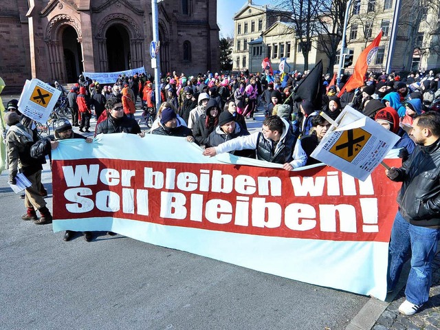 Demo gegen Abschiebung in Freiburg  | Foto: Michael Bamberger