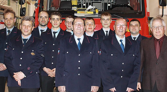 Ehrungen bei der Feuerwehr Forchheim: ...lmann, die seit 50 Jahren dabei sind.   | Foto: Melanie Brandt