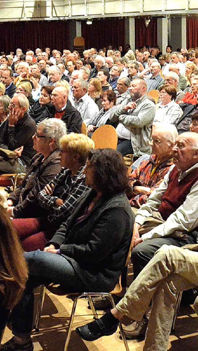 Die Podiumsveranstaltung der Badischen...-Wahl hat den Brgersaal gut gefllt.   | Foto: Gerigk