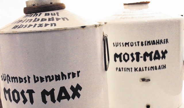 Der Smostbewahrer &#8222;Most Max&#8...dwirtschaft gehren zu den Exponaten.   | Foto: Barbara Ruda