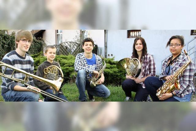 Mächtig stolz auf fünf Jungmusiker
