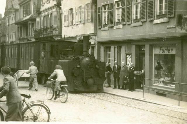 Fotos: Das Bhnli vor 60 Jahren und heute im Kleinformat