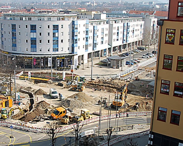 Baustelle am Rheincenter   | Foto: FREY