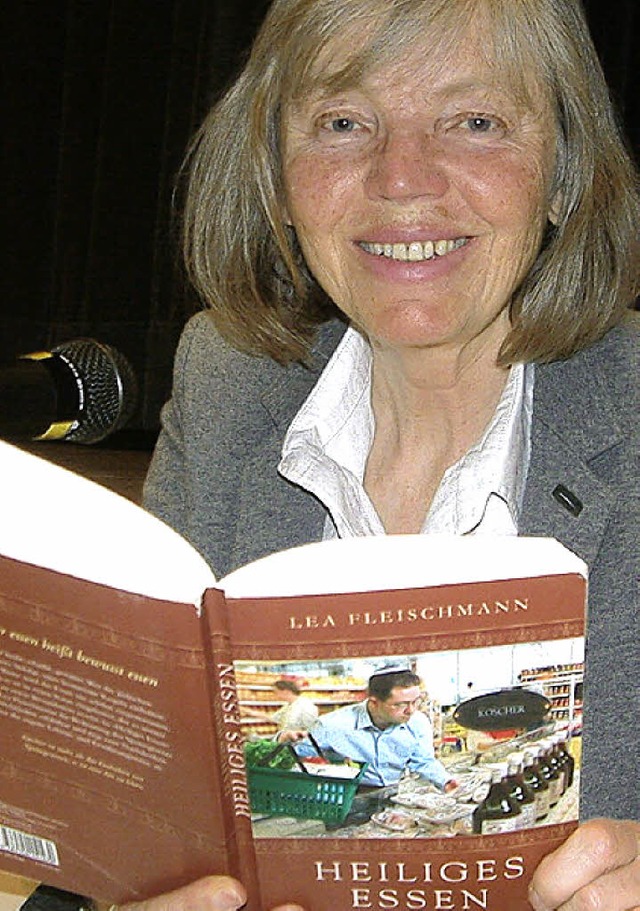 Die jdische Autorin Lea Fleischmann a...sten Buch &#8222;Heiliges Essen&#8220;  | Foto: frey